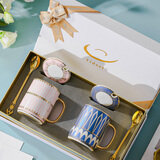 vidsel咖啡杯套装结婚新年礼物送人高档马克杯礼盒新婚礼物乔迁伴手礼