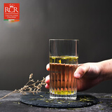 RCR意大利进口高身水晶玻璃水杯家用绿茶龙井茶杯办公室果汁杯泡茶杯 【永恒】440ml水晶玻璃杯 2只