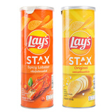 乐事（Lay's）薯片无限原味+香辣龙虾味桶装100g*2泰国进口休闲零食礼品