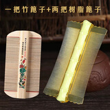 霏语 竹篦子桃木梳子密齿老人去头皮刮虮子刮虱子蓖虱卵篦按摩梳子 1把竹木+2把树脂