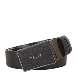 巴利（BALLY）男士 经典 方扣 腰带 黑/黑板扣OLIVER35M 122 110