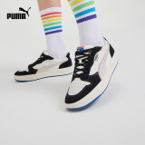 彪马（PUMA）官方【脏脏鞋】男女低帮拼接鞋面经典百搭透气板鞋PUMA LX375876 黑色-米白色-01 35.5