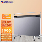 格力（GREE） 取暖器电暖器浴室取暖气欧式快热暖炉遥控恒温防水电暖气NBDE-X6021B 遥控款