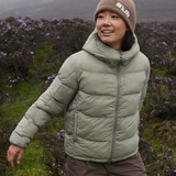 BEIN SPACE 冬季新品95白鹅绒800FP轻量保暖防风面包服羽绒服J096 鼠尾草绿 L