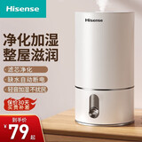 海信（Hisense）加湿器卧室家用办公桌面4L大容量空气加湿器孕妇婴儿低噪大雾量迷你空调加湿伴侣香薰净化一体机 标准款【旋钮+净化滤芯】SGL220-JN01
