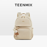 天美意（TEENMIX）双肩包女尼龙高级感背包通勤电脑包大容量旅行书包生日礼物送女友
