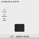 CHARLES&KEITH撞色绗缝菱格迷你卡包女生日礼物CK6-50680926-1 Black黑色 XXS