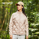 探拓（TECTOP）户外轻薄羽绒服修身保暖羽绒外套 2347234YR 女款藕粉色XL