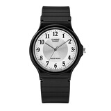 卡西欧（CASIO）手表学生小黑表简约指针石英电子表 手表男女考试手表时尚运动表 MQ-24-7B3 33mm小表盘