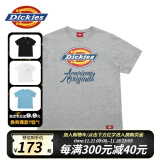 dickies 纯棉短袖T恤男 情侣男女同款 印花休闲百搭上衣7087 中羽灰 M