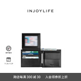 INJOYLIFE男士钱包新款头层牛皮短款钱夹相片位大容量零钱包 黑色