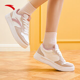 安踏轻松丨板鞋小白鞋女鞋学生校园厚底增高轻便百搭情侣运动休闲鞋