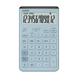 卡西欧（CASIO）就不一样计算器JT-200T创新超大显示屏太阳能面板环保材质桌面办公 深藏BLUE蓝色
