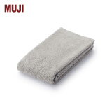 MUJI 棉绒 薄型 面巾 浅灰色 3S 34*85cm