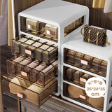 妙馨思内衣收纳盒抽屉式三合一文胸内裤袜子储物盒整理收纳箱分格神器