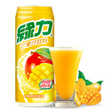 绿力 芒果汁饮料 490ml 中国台湾果汁饮料 维c水果饮品