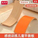 木丸子平衡板儿童跷跷板室内宝宝感统训练弯曲板实木玩具礼物儿童节礼物