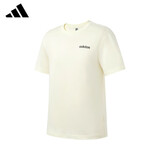 阿迪达斯 （adidas）短袖棉质圆领夏季打底衫男休闲百搭上衣男装 L码