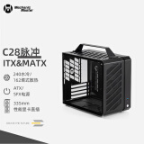 方糖机械大师 C28脉冲 兼容 MATX/ITX主板 240水冷/SFX电源，风冷散热/ATX电源 典雅黑