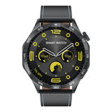 IXV高清大屏GT4pro+华强北GT5Pro保时捷GT5Pro+可接打电话watch5智能手表 黑色表盘+黑色皮带