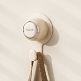 陆康遮丑盖水管遮挡装饰堵头堵洞花洒管道水龙头预留孔粘贴式挂钩 1个装奶白色【高帽带钩/强力背胶