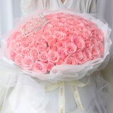 百花馆鲜花速递同城配送小时达99朵玫瑰花真花束生日礼物求婚表白送女友 【王妃的爱】99朵|DS361