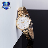 卡西欧（CASIO）七夕节礼物 SHEEN 时尚休闲潮流皮带女表石英手表SHE-4545 送女友 SHE-4545G-7AUPR