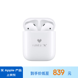 Apple/苹果【个性图文定制款】AirPods 配充电盒 Apple/苹果蓝牙耳机