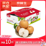 京鲜生 长城秋月梨 净重10斤 单果250g+ 生鲜水果礼盒