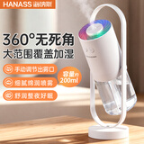 海纳斯（HANASS）加湿器 迷你家用卧室 办公室上加水便携空气加湿器小型插电空调伴侣 轻音 婴儿 F-008