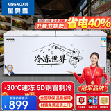 星奥雪冰柜商用家用卧式冷柜大容量冷藏冷冻展示柜双温商用大容量冷冻柜商用大冰柜 788单温铜管升级款（长1.45米双门）