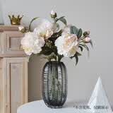 花点馨意牡丹花假花仿真花卉室内桌面装饰插花束摆件仿生绢花 香槟1支4731