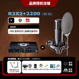 BLACK LION AUDIO Revolution2X2  6X6 黑狮声卡 外置电脑声卡直播配音K歌编曲套装 黑狮R2X2声卡+sE2200电容麦套装