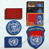 丹比诺（DANBINUO）联合国蓝盔徽章刺绣魔术贴章维和臂章户外背包帖章军迷战术士气章