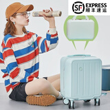 20*30*40 春秋航空登机箱小型轻便拉杆行李箱学生旅行密码皮箱子 薄荷绿307（子母箱）拉链 14英寸 20x30x40cm可登机