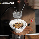 MHW-3BOMBER轰炸机咖啡粉滤纸 手冲蛋糕形滤杯波纹咖啡粉滤纸网垫 原木材质