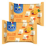 KIRI甜心小酪kiri奶油奶酪小方再制干酪涂抹芝士进口零食即食高钙 芒果百香果味78g*2盒【共30粒】