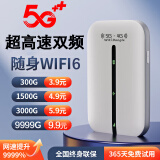 随身wifi5g无限流量2024款移动随身wifi6高速无线路由器网卡wifi7 5G【天子版+送3000G】提速8999%