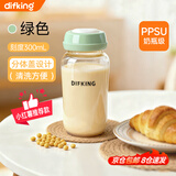 DIFKING早餐专用外带豆浆杯奶瓶级PPSU便携上班族家用牛奶微波炉可加热 【红薯网红豆豆杯】豆蔻绿 300ml