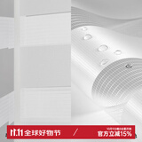 慕安娜免打孔百叶窗帘柔纱帘卫生间厨房浴室办公室卧室厕所防水遮光卷帘 【纯色】白色XY-RS11-0001 平米