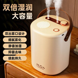 胜浦虹加湿器卧室空气净化婴儿家用宿舍办公室桌面便携迷你小型低噪空气加湿充电车载生日礼物香薰机 双喷口【米色插电款】大容量|轻音底噪