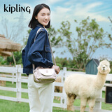 Kipling女款新款轻便时尚可爱旅行单肩斜挎包斜贝壳包生日送礼物|STELMA 金属石英色 小包
