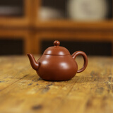 潮州原矿朱泥壶紫砂壶仿古矮梨壶手工侧把水平壶工夫茶具小容量泡茶 弯嘴小梨壶（100ml)  配礼盒 101mL(含)-200mL(含)
