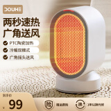 斗禾 (DOUHE)取暖器桌面暖风机家用浴室电暖气小型电暖器即热热风机 QN04 典雅白