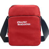 ALPINT MOUNTAIN户外运动单肩包 男士女士休闲旅行旅游斜挎包 620-701 红色