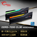 G.SKILL芝奇（G.SKILL）48GB(24Gx2) DDR5 7200 台式机内存条-幻锋戟RGB灯条(黯夜黑)/Intel XMP/C36