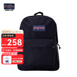 JANSPORT杰斯伯书包轻便双肩包男女旅行包简约背包电脑包学生校园 4QUE008爵士黑-侧袋+隔层