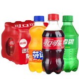 可口可乐（Coca-Cola）碳酸饮料整箱迷你小瓶装汽水便携装年货饮品饮料 可乐4+雪碧4+芬达4【共12瓶】