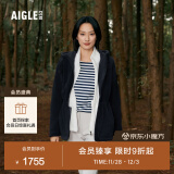 AIGLE【断货回归】艾高秋冬款女士加厚保暖耐磨收腰全拉链抓绒衣 海军蓝 AX601 36(160/84A)