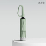 左都（ZUODU）自动雨伞大号加固加厚结实抗风男士商务折叠反向双人女晴雨两用伞 【晨雾绿】全自动+双倍抗风+反向伞+宽绑带